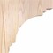 Ekena Millwork Pescadero Smooth Corbel, Douglas Fir, 5 1/2"W x 12"D x 12"H COR06X12X12PEC00SDF - alternate 4